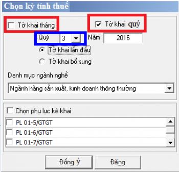 Hướng dẫn kê khai thuế giá trị gia tăng theo tháng ­ theo quý