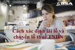 Cách xác định lãi lỗ và chuyển lỗ thuế TNDN